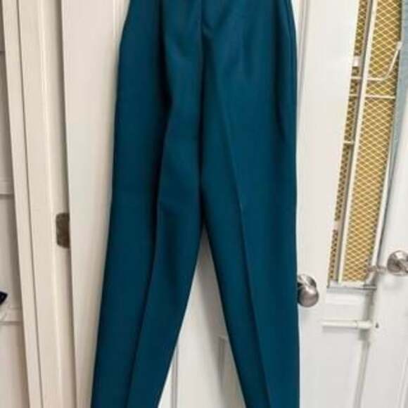 Vintage Levi's Straight Leg Trousers - Teal, Size 10 - Picture 5 of 5